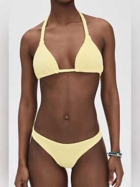 Hunza G Tammy Bikini Set Pale Yellow